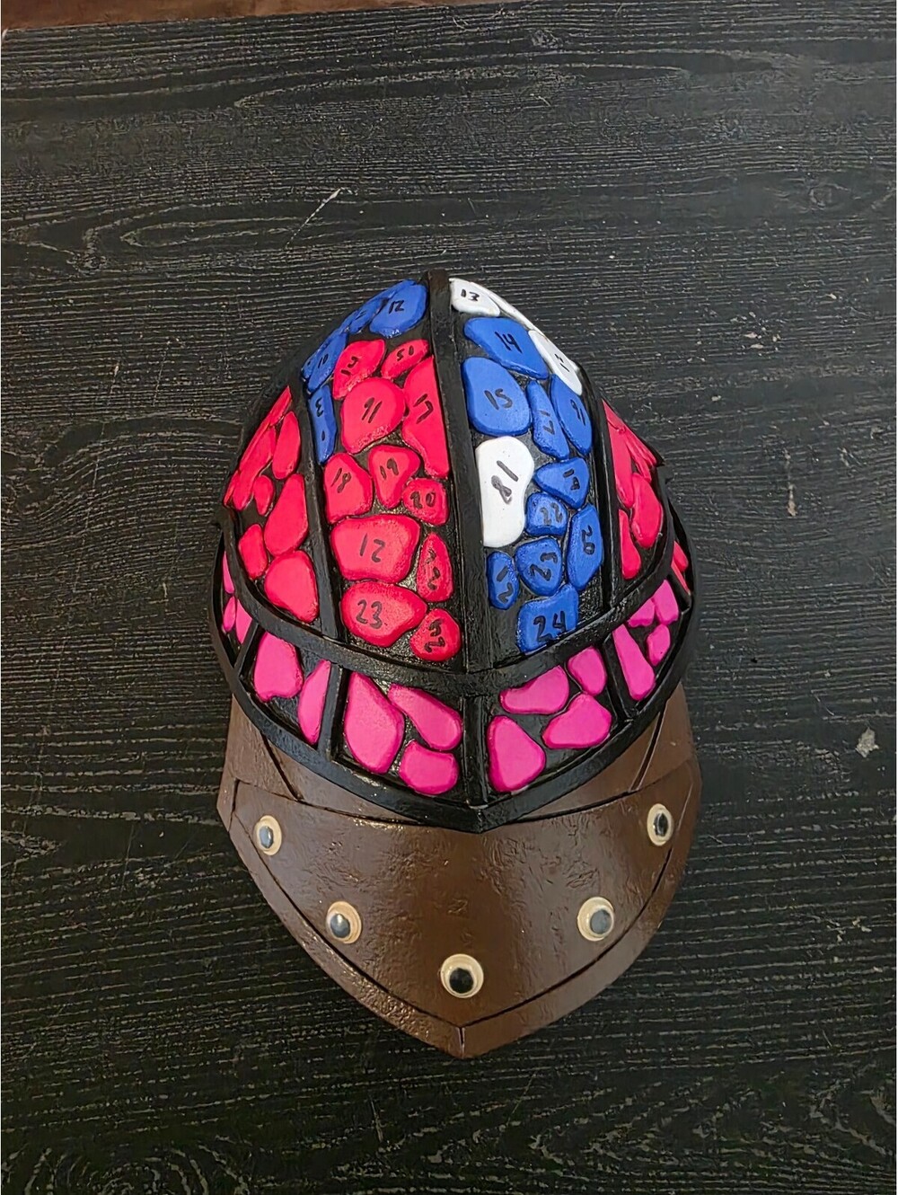 Handmade colored Viking Helmet